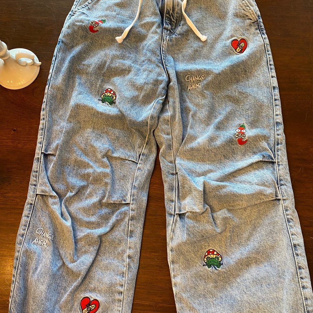 Bershka Parachute Jeans-XS